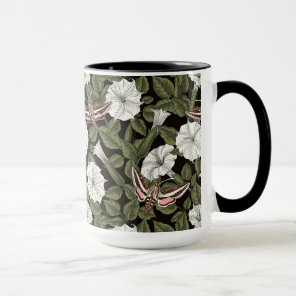 Moonflowers and sphinx moths mug