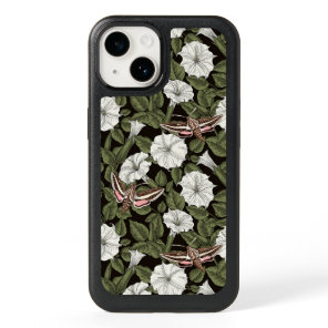 Moonflowers and sphinx moths OtterBox iPhone 14 case