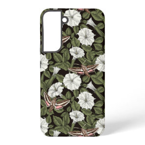 Moonflowers and sphinx moths samsung galaxy s22+ case