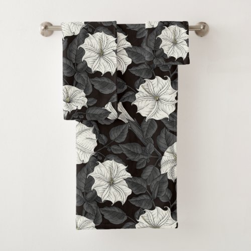 Moonflowers Bath Towel Set