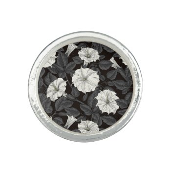 Moonflowers Ring by katstore at Zazzle