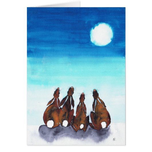 MOONGAZING HARES CARDS (Front)