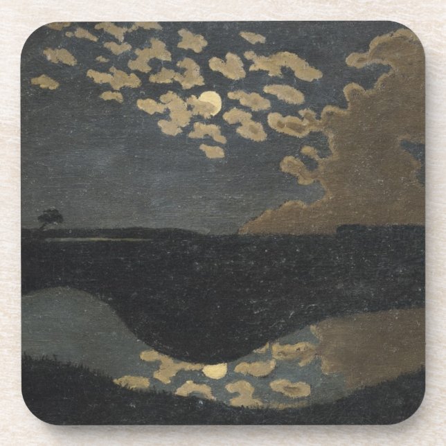 Moonlight, 1894 drink coaster (Front)