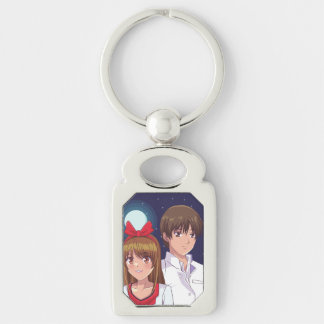 Moonlight Anime Duo Illustration Keychain
