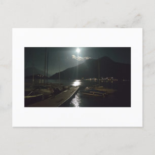 Moonlight at Como Lake Postcard