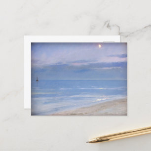 Moonlight at Skagen Beach by P.S. Krøyer, Art Postcard