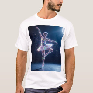 Moonlight Ballerina – Dance of Starlit Grace T-Shirt