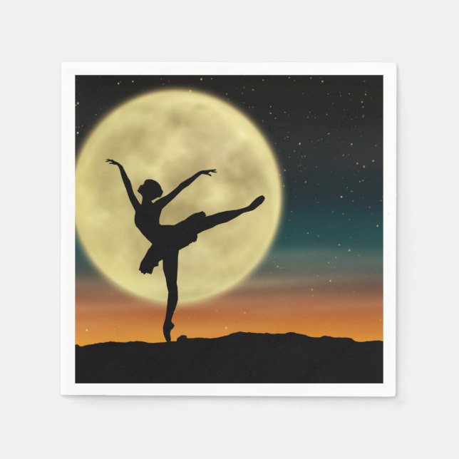 Moonlight Ballet Napkins (Front)