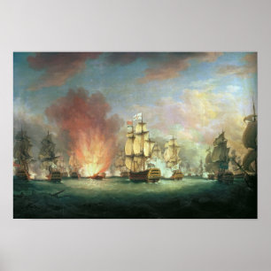 Moonlight Battle: The Battle off Cape St Poster