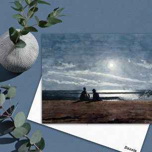 Moonlight Beach Landscape Winslow Homer Postcard