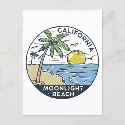 Moonlight Beach San Diego California Postcard