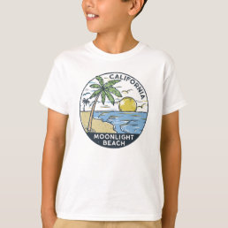 Moonlight Beach San Diego California Vintage T-Shirt