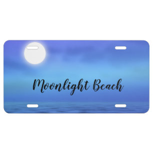 Moonlight Beach Scenic License Plate