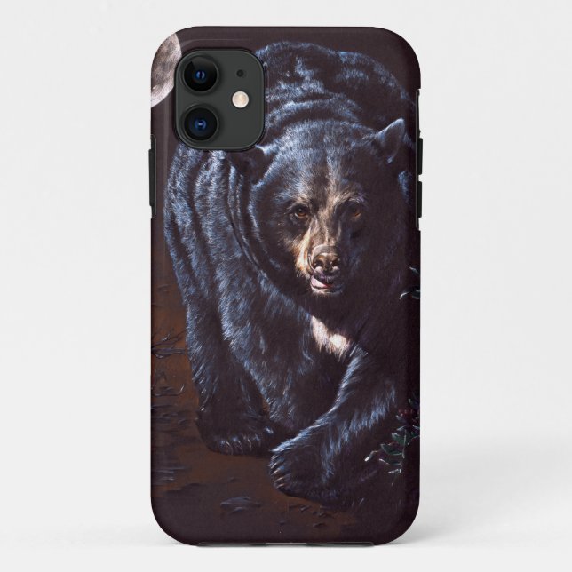 Moonlight Black Bear Case-Mate iPhone Case (Back)