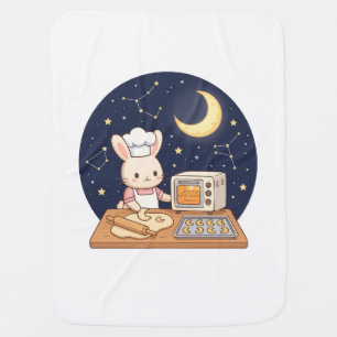 Moonlight Bunny Bakery Baby Blanket