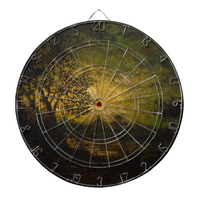 Moonlight (by Ralph Albert Blakelock) Dart Board (Front)