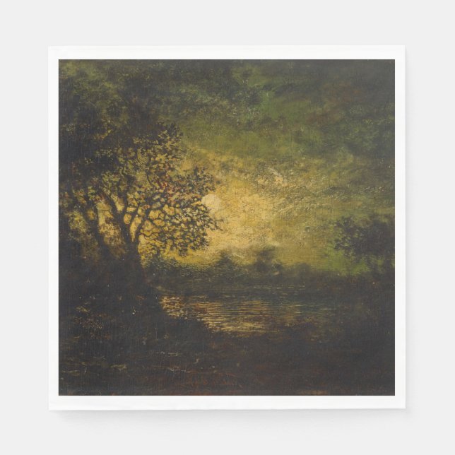 Moonlight (by Ralph Albert Blakelock) Napkins (Front)