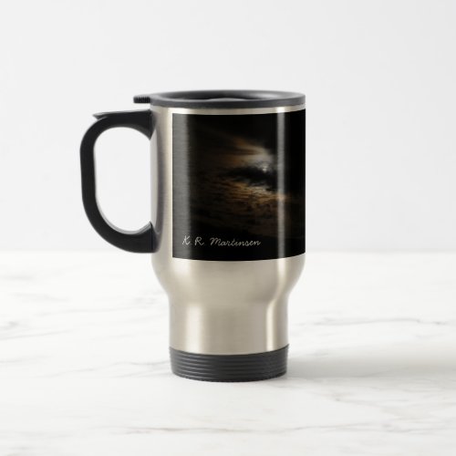 Moonlight Clouds Night Sky Photo Travel Mug