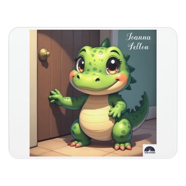 ‘Moonlight Croc’ Door Sign (Contemporary Front)