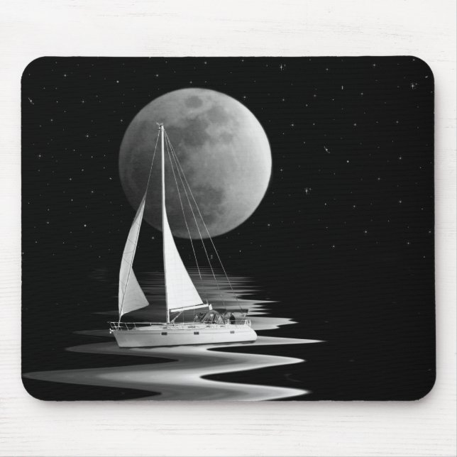 Moonlight Cruise Mouse Pad (Front)