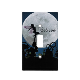 Moonlight dance believe fairy light switch cover
