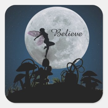 Moonlight Dance Believe Fairy Stickers by RenderlyYours at Zazzle