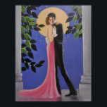 Moonlight dance, Poster<br><div class="desc">Original acrylic figure painting by Dian... ... .A romantic couple dancing in the moonlight and under the stars. The world disappears and they enjoy the moments. A great poster to add to your home decor, a conversation piece for sure!</div>