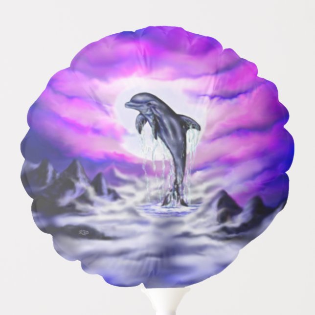 Moonlight Dolphin Balloon (Front)