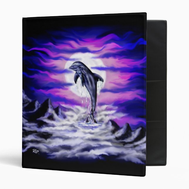 Moonlight Dolphin Binder (Front/Inside)