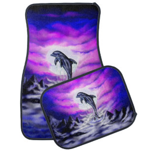 Moonlight Dolphin Car Floor Mat