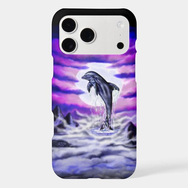 Moonlight Dolphin Case-Mate iPhone Case (Back)