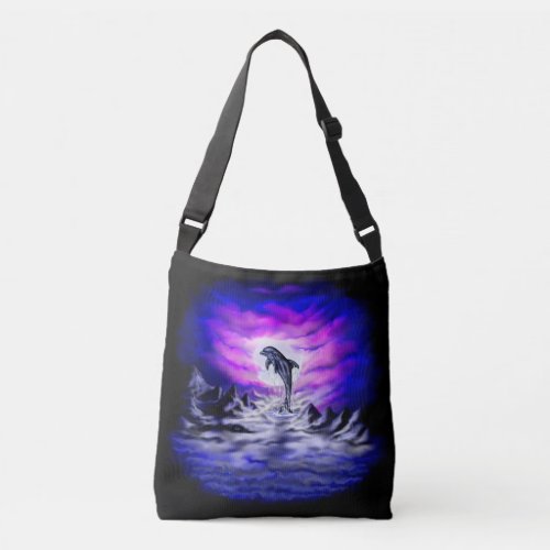 Moonlight Dolphin Crossbody Bag