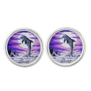 Moonlight Dolphin Cufflinks