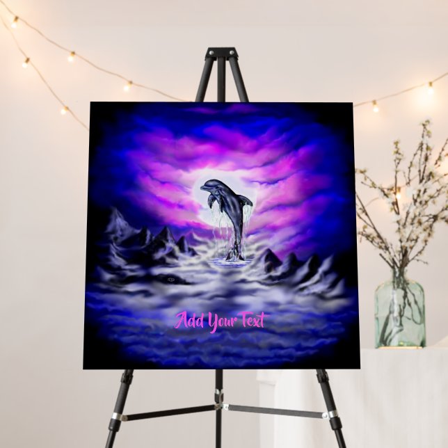 Moonlight Dolphin Foam Board (In Situ (Stand))