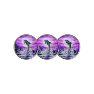 Moonlight Dolphin Golf Ball Marker