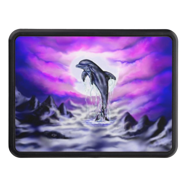 Moonlight Dolphin Hitch Cover (Front)
