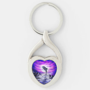 Moonlight Dolphin Keychain