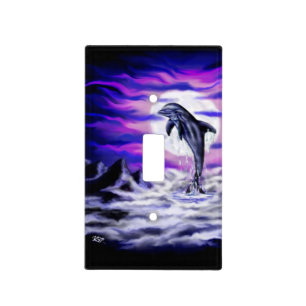 Moonlight Dolphin Light Switch Cover