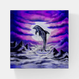 Moonlight Dolphin Paperweight