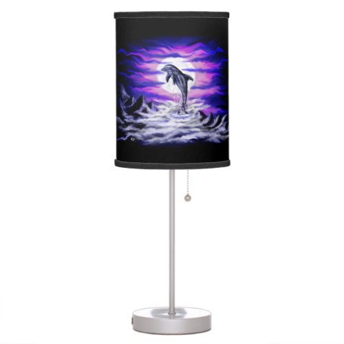 Moonlight Dolphin Table Lamp