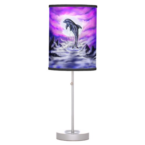 Moonlight Dolphin Table Lamp