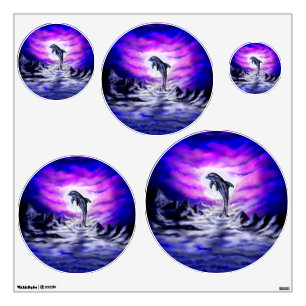 Moonlight Dolphin Wall Decal