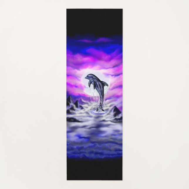 Moonlight Dolphin Yoga Mat (Front)