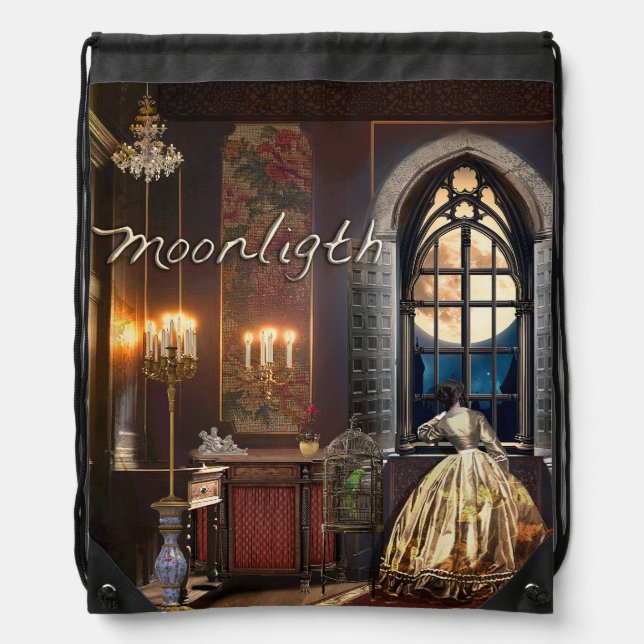 Moonlight Drawstring Bag (Front)