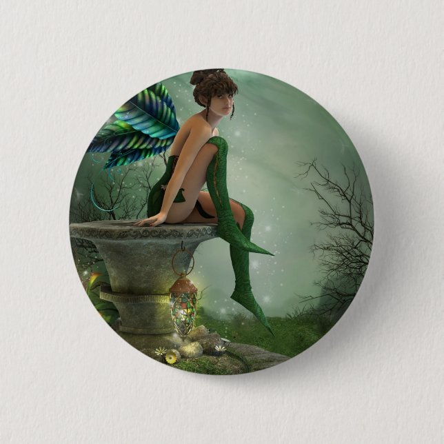 Moonlight Fairy Pinback Button (Front)