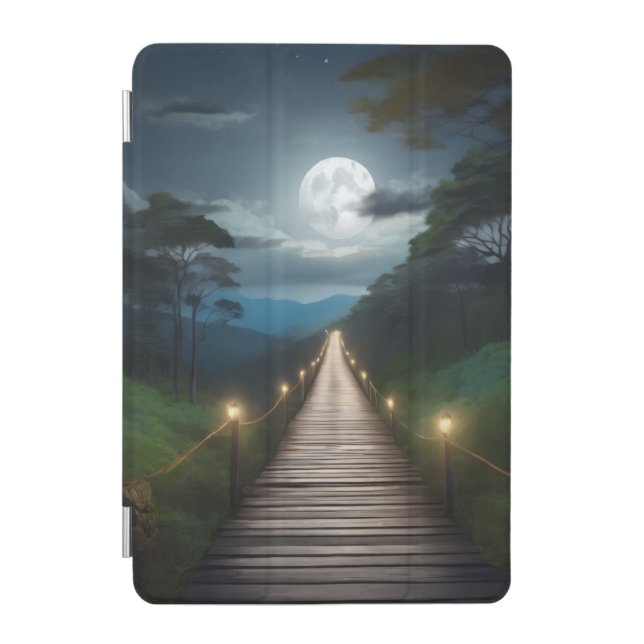 Moonlight Forest Path  iPad Mini Cover (Front)