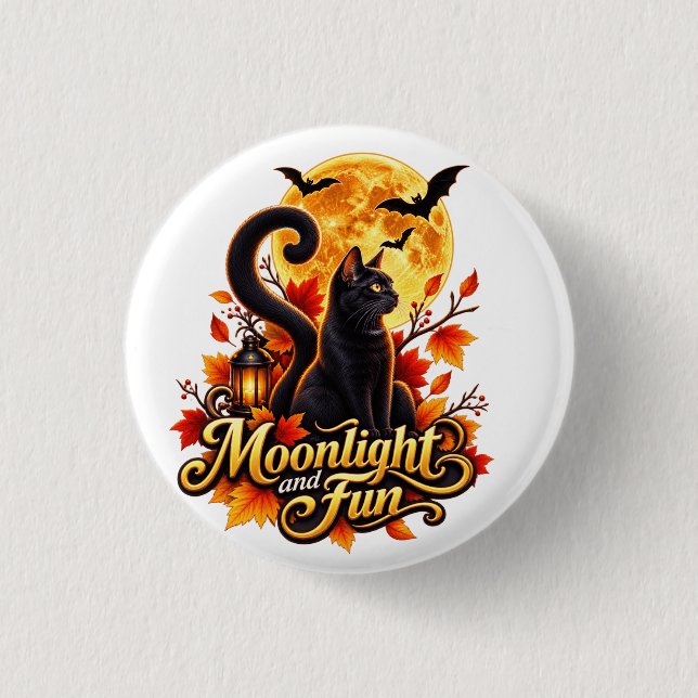 Moonlight & Fun Button (Front)