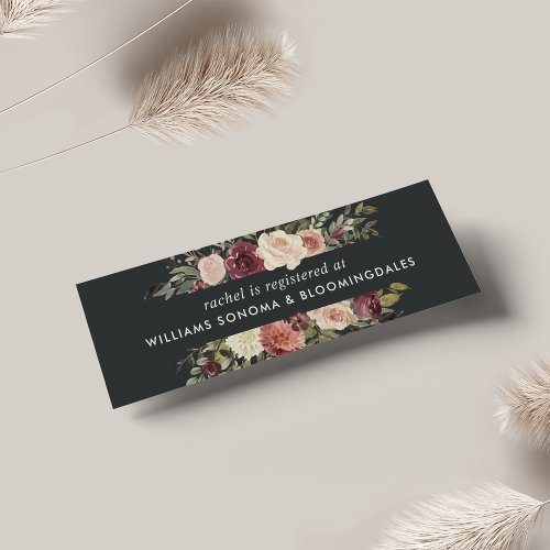 Moonlight Garden Bridal Registry Cards  Mini