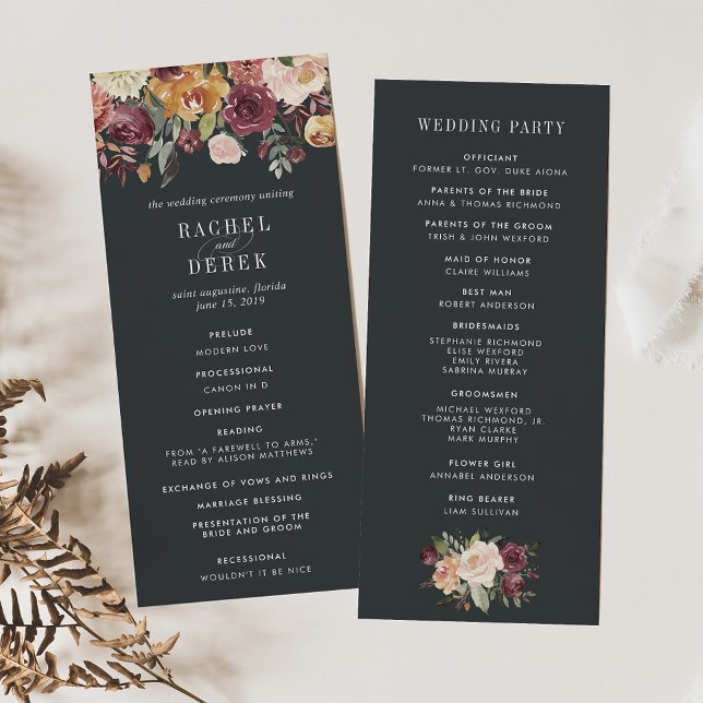 Moonlight Garden Wedding Ceremony Program (Creator Uploaded)