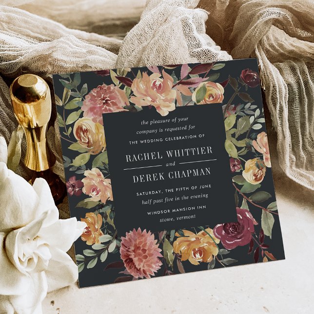 Moonlight Garden Wedding Invitation | Square (Creator Uploaded)